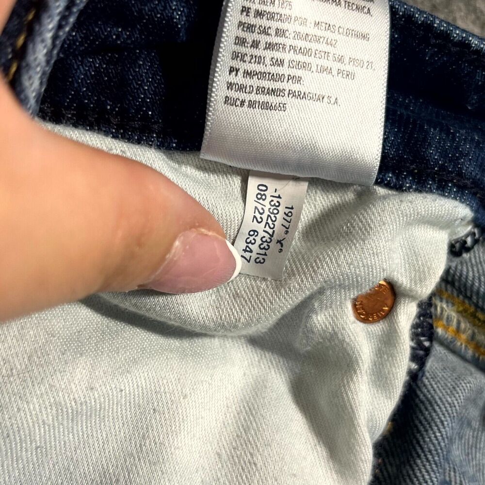 American Eagle Jeans Mens 29x34 (A:30x32.5) Athletic fit Whiskered Flex Denim - Picture 9 of 12
